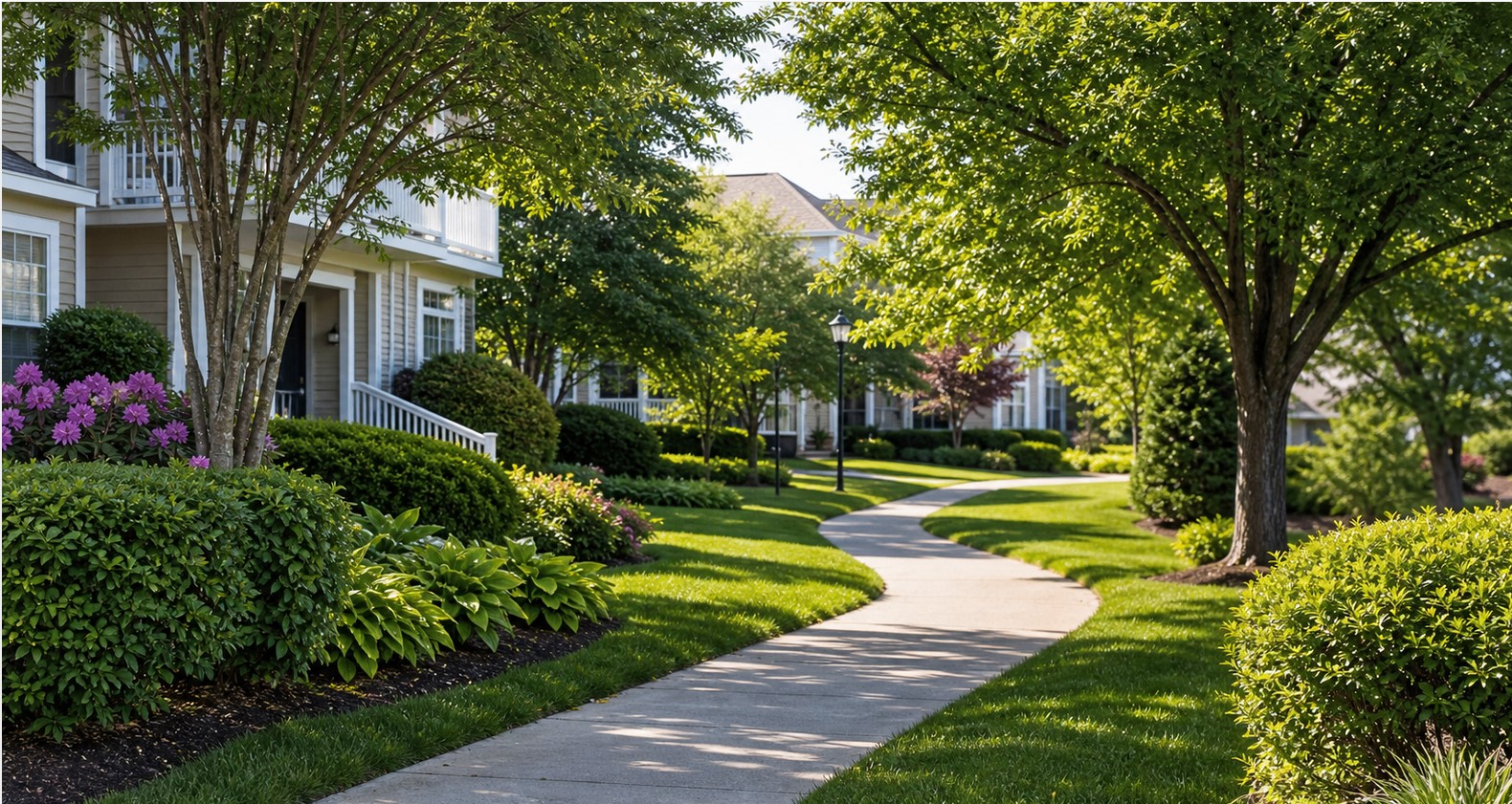 Neighborhood walkway or landscape